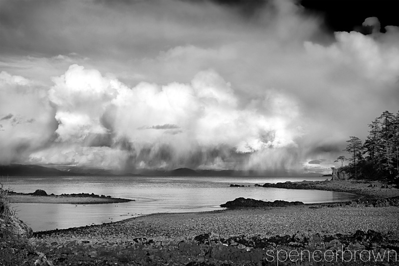 Rain clouds at Pipers Park Nanaimo